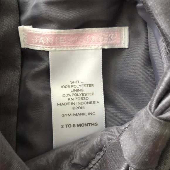 Gray Janie and Jack dress with velvet details - Picture 3 of 5